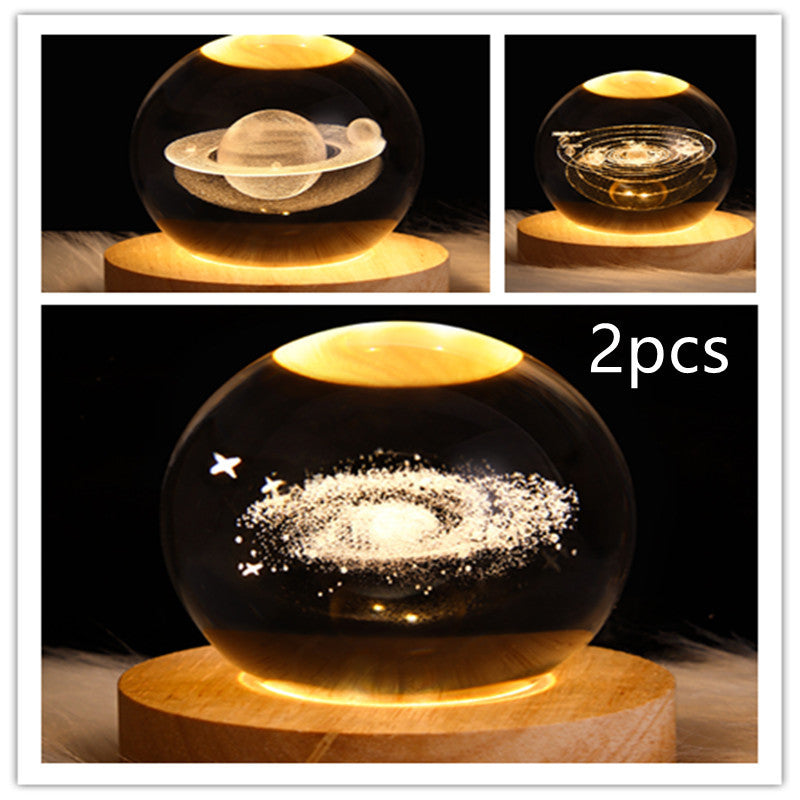 LED Night Light Galaxy Crystal Ball