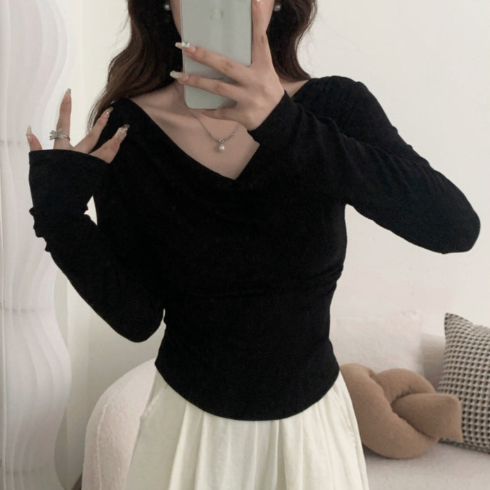 Early Autumn Off-shoulder Top