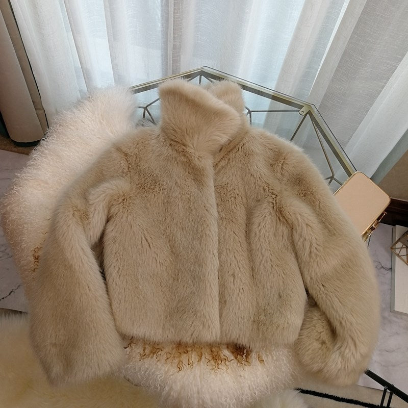 Thin And Thick Warm Fur Coat