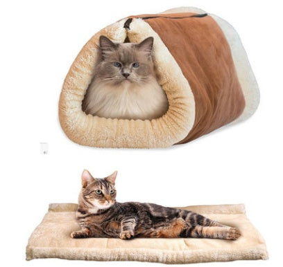 Cat Tunnelsleeping Bag Kennellitter Pets Nest