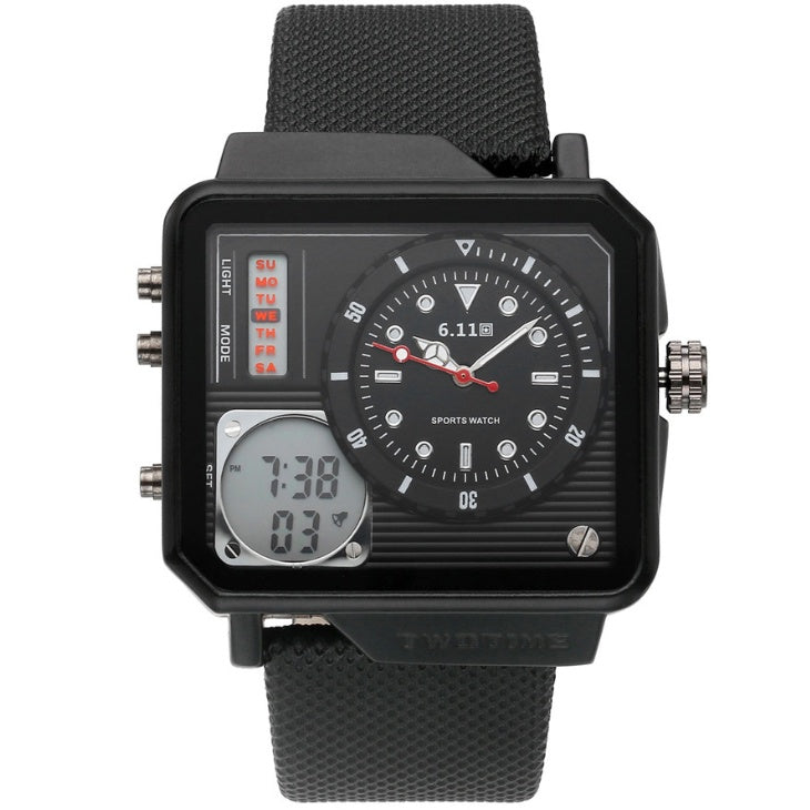 Men's Digital Sports Watch with Belt Strap