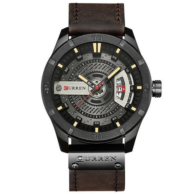 Military Sports Quartz Leather Watch