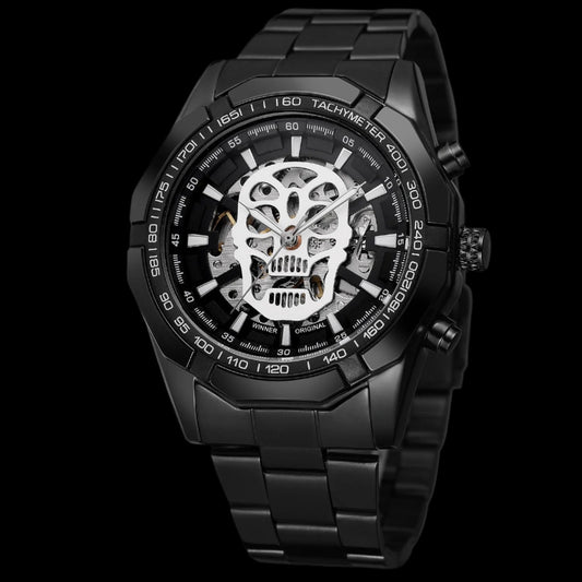 Automatic Watch  Steel Strap Skeleton