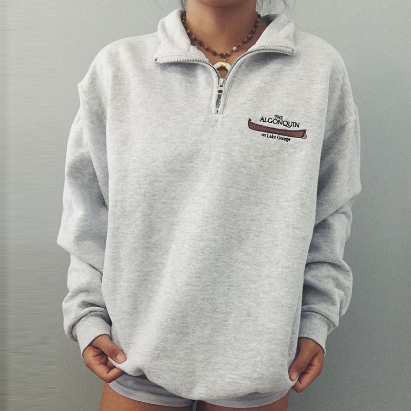 Zip Long Sleeve Sweatshirt