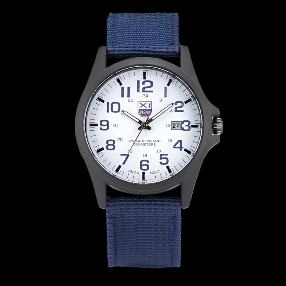 Canvas Strap Calendar Movement Quartz Watch