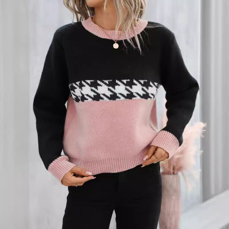 Round Neck Knitted Sweater