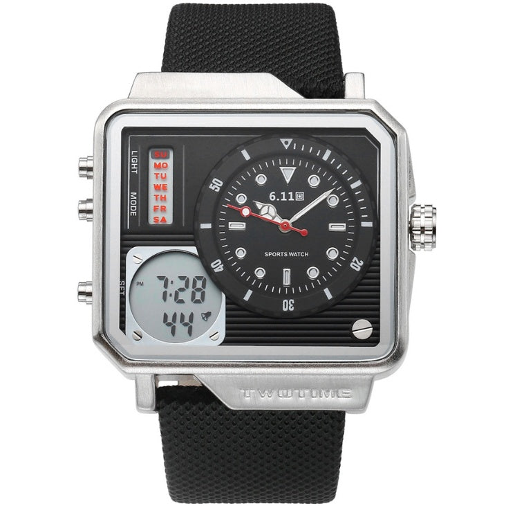 Men's Digital Sports Watch with Belt Strap