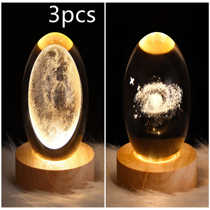 LED Night Light Galaxy Crystal Ball