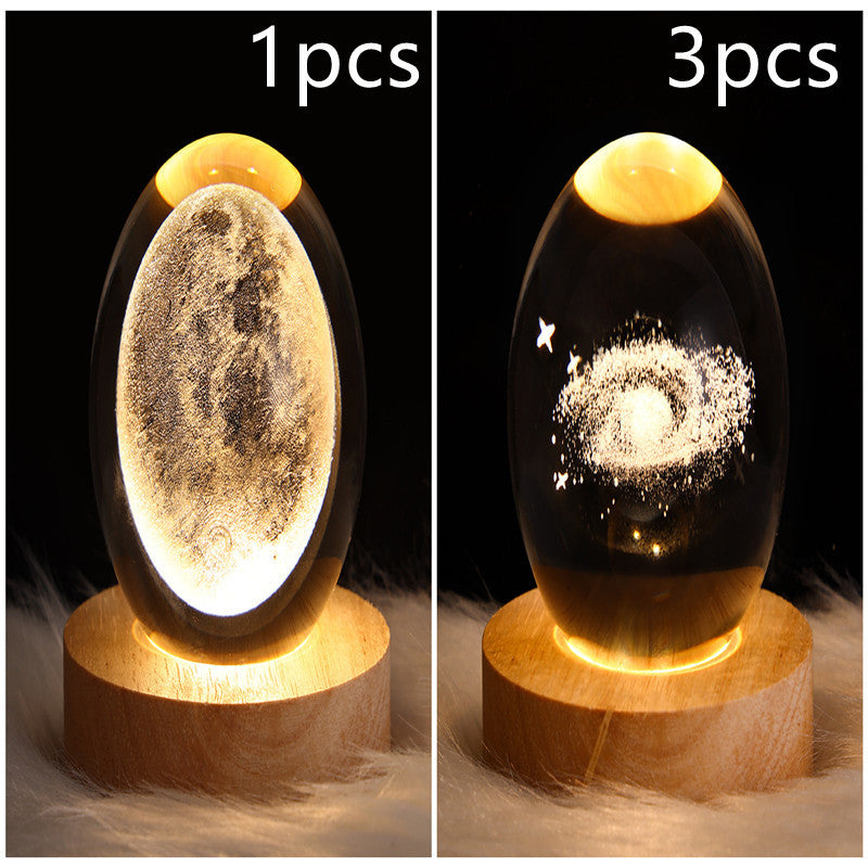 LED Night Light Galaxy Crystal Ball