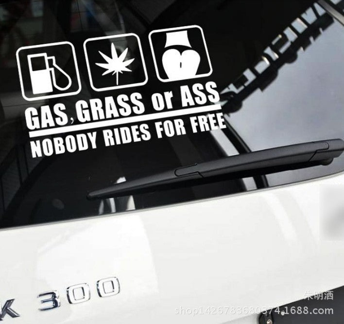 Reflective car sticker