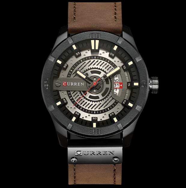 Military Sports Quartz Leather Watch