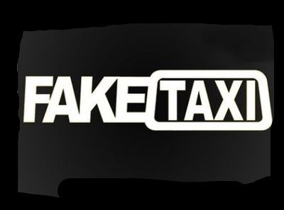 Fake Taxi Drifting Sign Funny Car Sticker