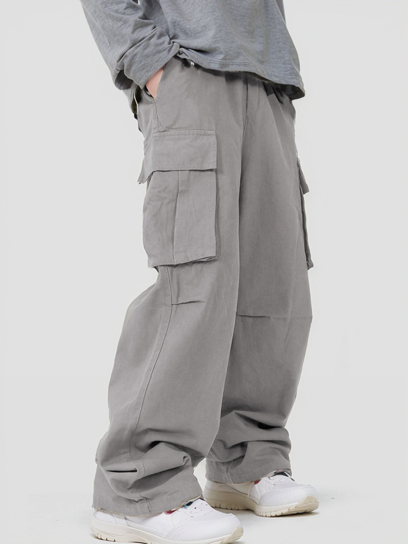 Loose Straight Track Pants