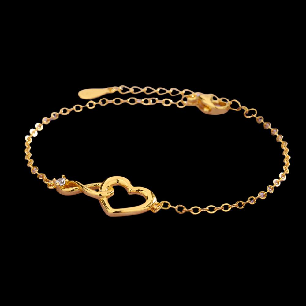 Heart-shape Bracelet Fashion Jewelry Versatile Love Bracelet Gift For Girlfriend Valentine's Day