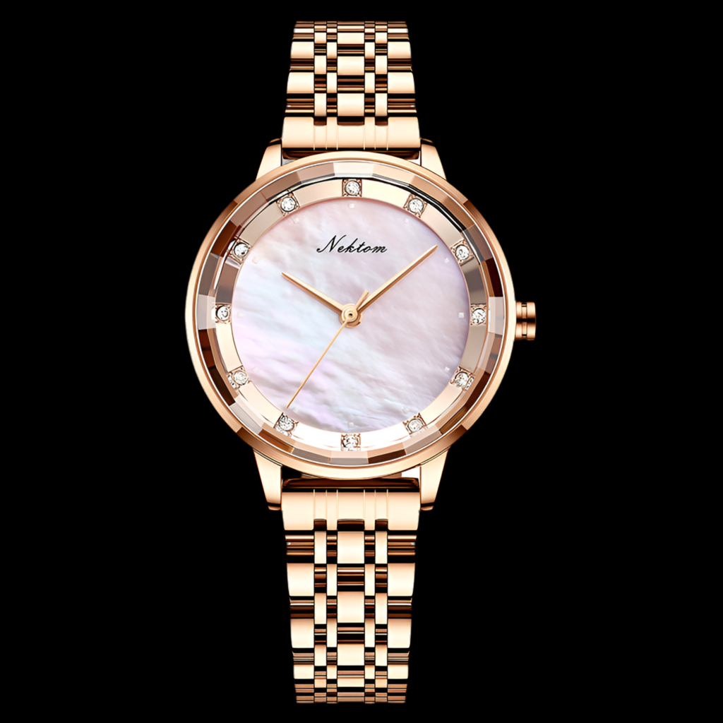 Simple Rhinestone Quartz Watch