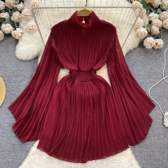 Sleeve Turtleneck Dress