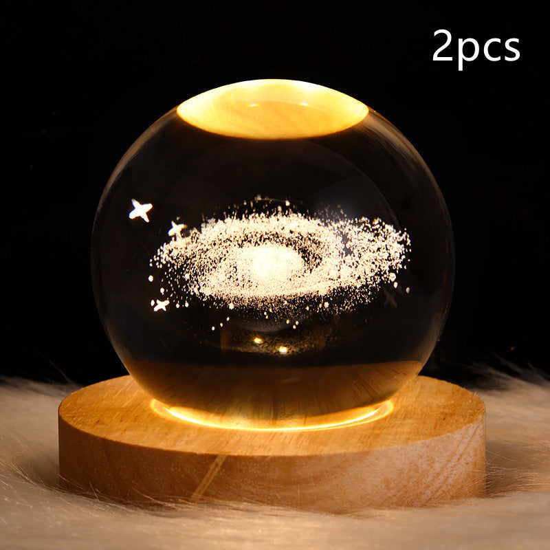 LED Night Light Galaxy Crystal Ball