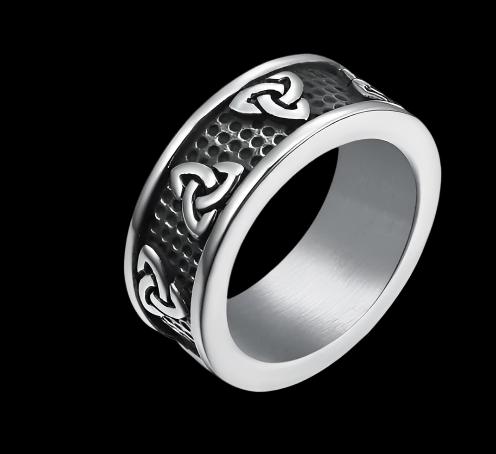 Trinity Symbol Ring 925 Sterling Silver