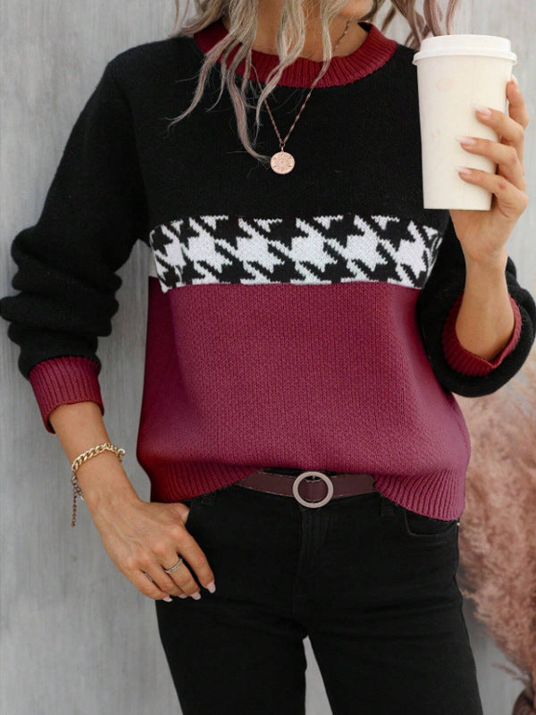 Round Neck Knitted Sweater