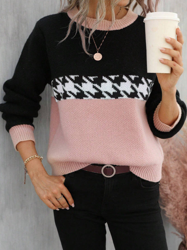 Round Neck Knitted Sweater