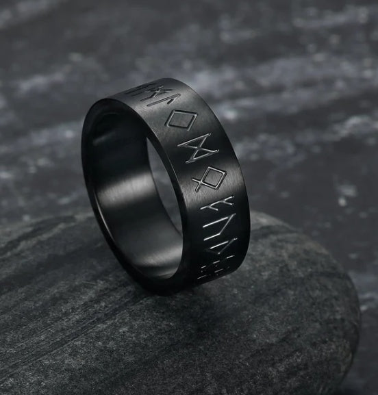 Korean Fashion Titanium Steel Rotatable Ring