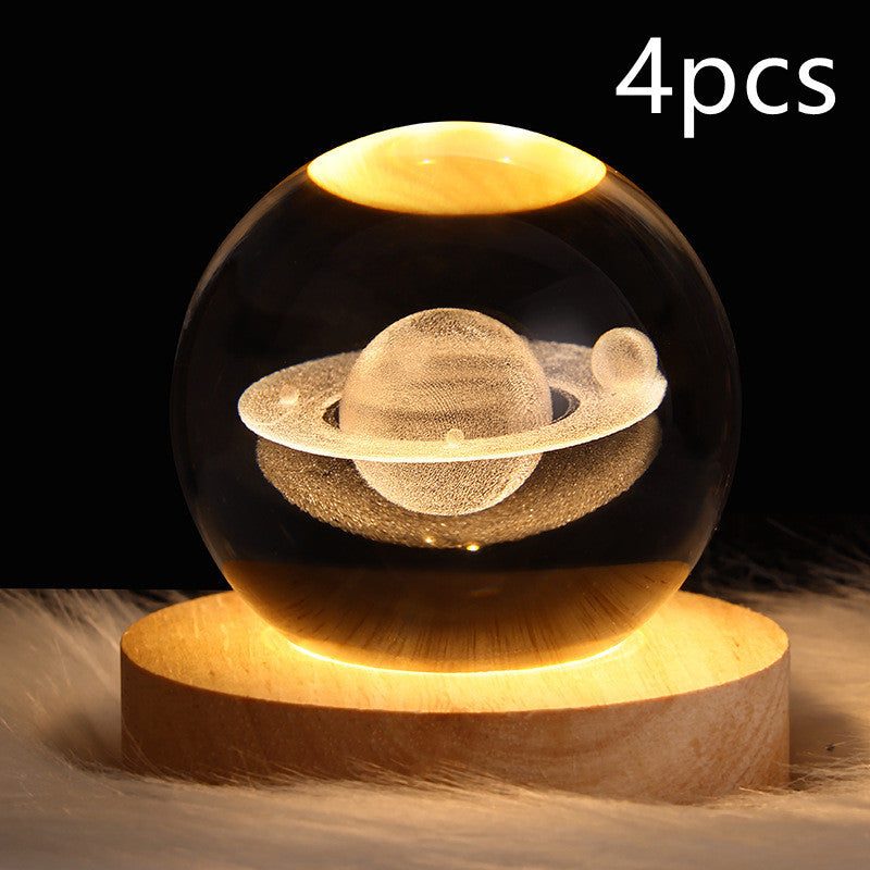 LED Night Light Galaxy Crystal Ball