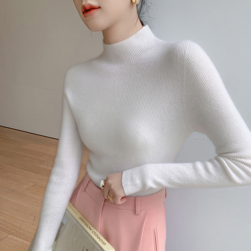 Long Sleeves Knitted Half Base Shirt