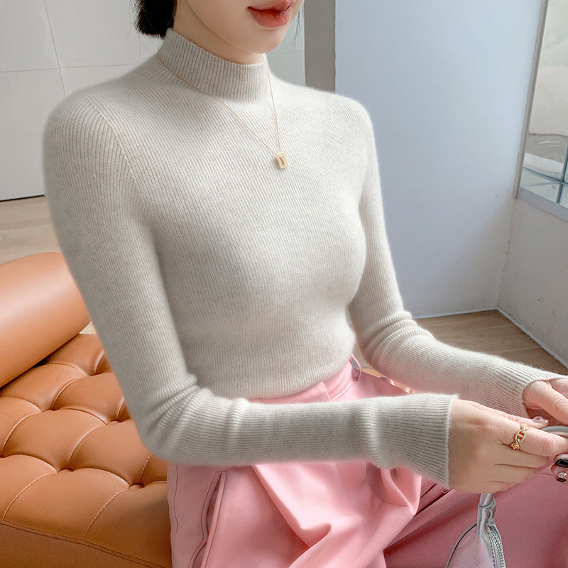 Long Sleeves Knitted Half Base Shirt