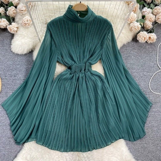 Sleeve Turtleneck Dress