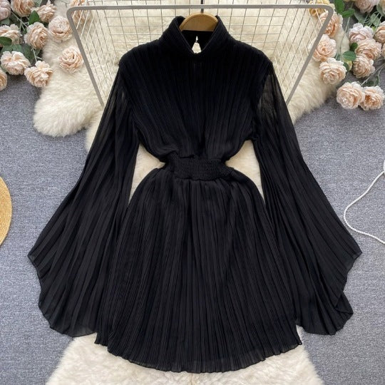 Sleeve Turtleneck Dress