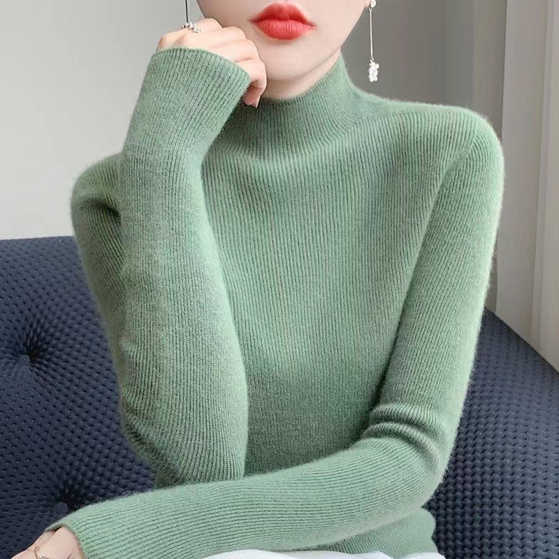 Long Sleeves Knitted Half Base Shirt