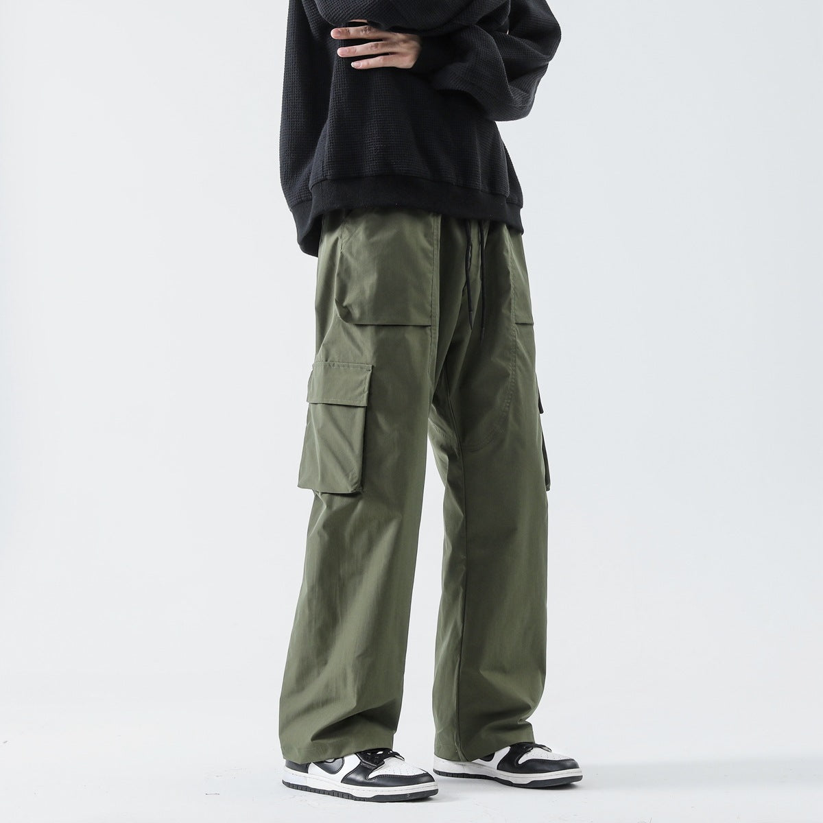 Loose Straight Track Pants