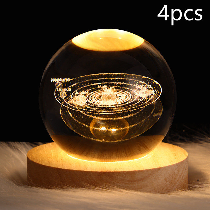 LED Night Light Galaxy Crystal Ball