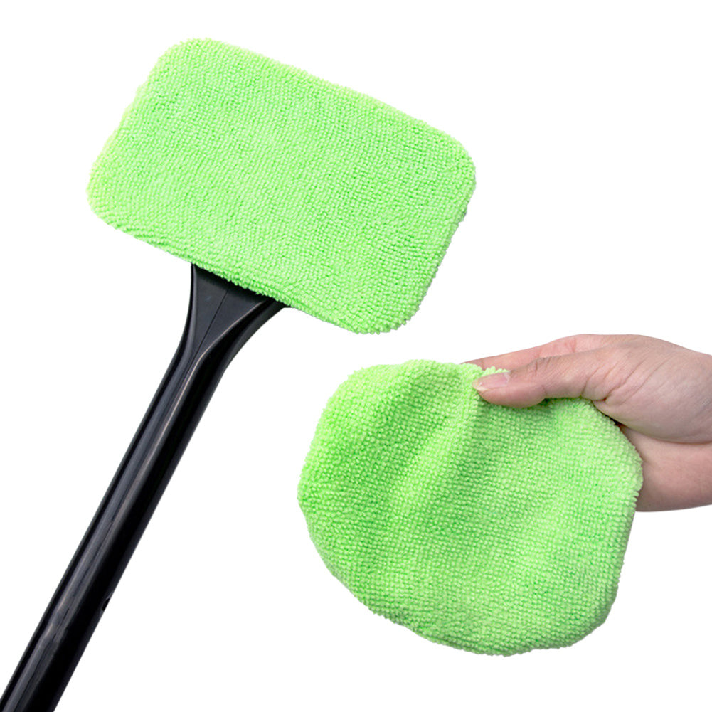 Car Window Cleaner Brush Kit Windshield Wiper Microfiber Wiper Cleaner Cleaning Brush Auto Cleaning Wash Tool With Long Handle