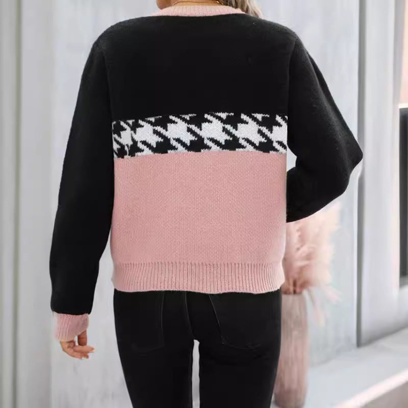 Round Neck Knitted Sweater