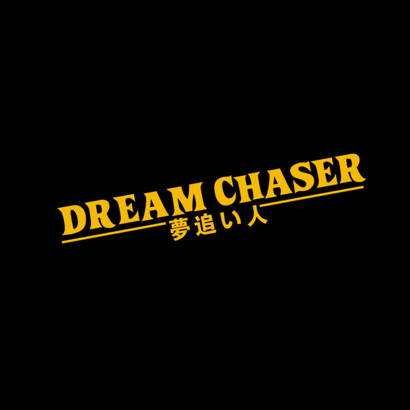 Chinese Sticker For Dream Chaser On Car Rear Window Glass