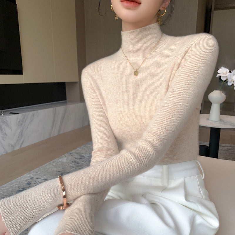 Long Sleeves Knitted Half Base Shirt