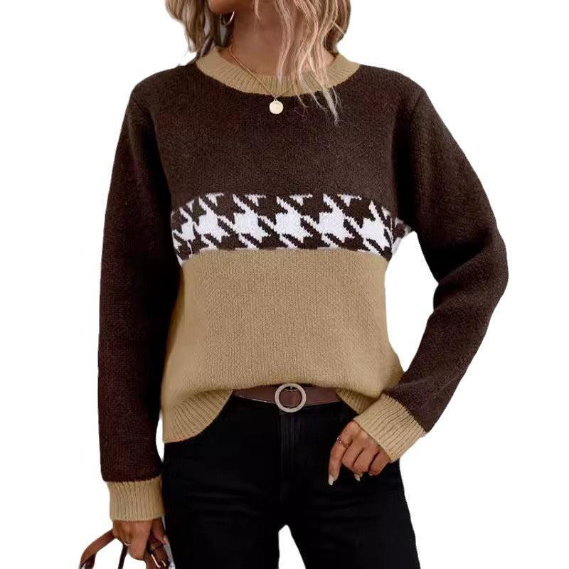 Round Neck Knitted Sweater